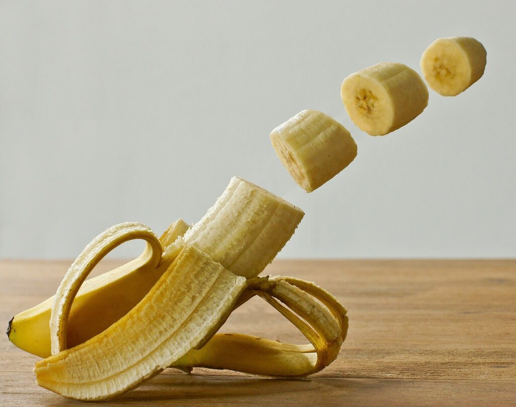 Banane découpée